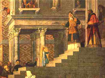 The Presentation of Mary, by Titian
